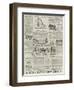 Page of Advertisements-null-Framed Giclee Print