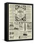 Page of Advertisements-null-Framed Stretched Canvas