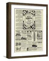 Page of Advertisements-null-Framed Giclee Print