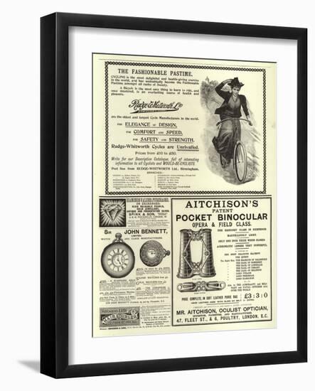 Page of Advertisements-null-Framed Giclee Print