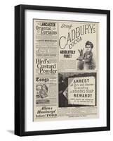 Page of Advertisements-null-Framed Giclee Print