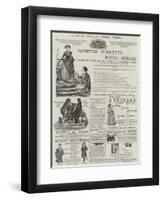 Page of Advertisements-null-Framed Giclee Print