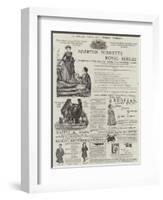 Page of Advertisements-null-Framed Giclee Print