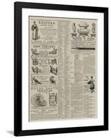 Page of Advertisements-null-Framed Giclee Print