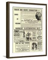 Page of Advertisements-null-Framed Giclee Print