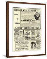 Page of Advertisements-null-Framed Giclee Print