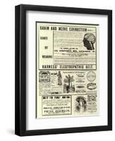 Page of Advertisements-null-Framed Giclee Print