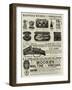 Page of Advertisements-null-Framed Giclee Print