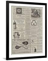 Page of Advertisements-null-Framed Giclee Print