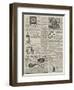 Page of Advertisements-null-Framed Giclee Print