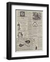 Page of Advertisements-null-Framed Giclee Print