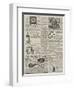 Page of Advertisements-null-Framed Giclee Print