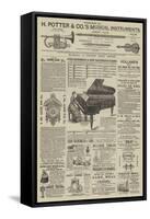 Page of Advertisements-null-Framed Stretched Canvas