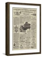 Page of Advertisements-null-Framed Giclee Print