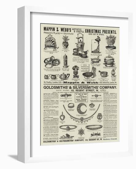 Page of Advertisements-null-Framed Giclee Print