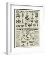 Page of Advertisements-null-Framed Giclee Print