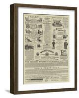 Page of Advertisements-null-Framed Giclee Print