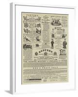 Page of Advertisements-null-Framed Giclee Print