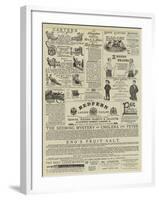 Page of Advertisements-null-Framed Giclee Print