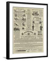 Page of Advertisements-null-Framed Giclee Print