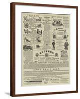 Page of Advertisements-null-Framed Giclee Print