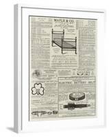 Page of Advertisements-null-Framed Giclee Print