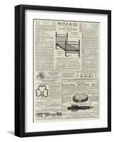 Page of Advertisements-null-Framed Giclee Print