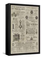 Page of Advertisements-null-Framed Stretched Canvas