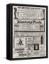 Page of Advertisements-null-Framed Stretched Canvas