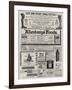 Page of Advertisements-null-Framed Giclee Print