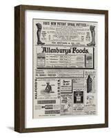 Page of Advertisements-null-Framed Giclee Print