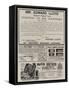 Page of Advertisements-null-Framed Stretched Canvas