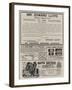 Page of Advertisements-null-Framed Giclee Print