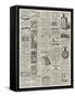 Page of Advertisements-null-Framed Stretched Canvas