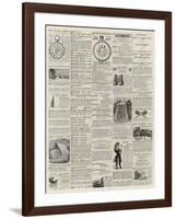 Page of Advertisements-null-Framed Giclee Print