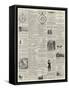 Page of Advertisements-null-Framed Stretched Canvas