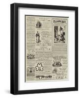 Page of Advertisements-null-Framed Premium Giclee Print