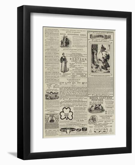 Page of Advertisements-null-Framed Premium Giclee Print