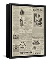 Page of Advertisements-null-Framed Stretched Canvas