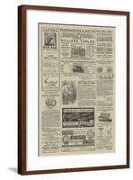 Page of Advertisements-null-Framed Giclee Print