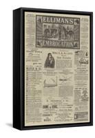 Page of Advertisements-null-Framed Stretched Canvas