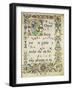 Page of Choral Music with Historiated Initial "O" Depicting the Calling of St. Peter and St. Andrew-Zanobi Di Benedetto Strozzi-Framed Giclee Print