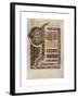 Page of Illuminated Text from the Gospel of St Luke, C700-null-Framed Giclee Print