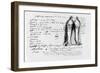 Page of the Album 'Pensees, Sujets, Fragments', 1833-Honore de Balzac-Framed Giclee Print