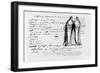 Page of the Album 'Pensees, Sujets, Fragments', 1833-Honore de Balzac-Framed Giclee Print