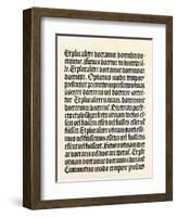 Page of the "Grammaire Latine" by Donatus, Published by Gutenberg-null-Framed Giclee Print