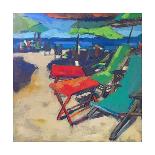 Beach Days-Page Pearson Railsback-Stretched Canvas