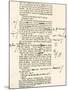 Page Proof from Great Expectations, Showing Charles Dickens's Hand Written Corrections. Charles…-null-Mounted Giclee Print