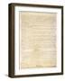 Page Three of the Constitution of the United States-null-Framed Giclee Print