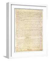 Page Three of the Constitution of the United States-null-Framed Giclee Print